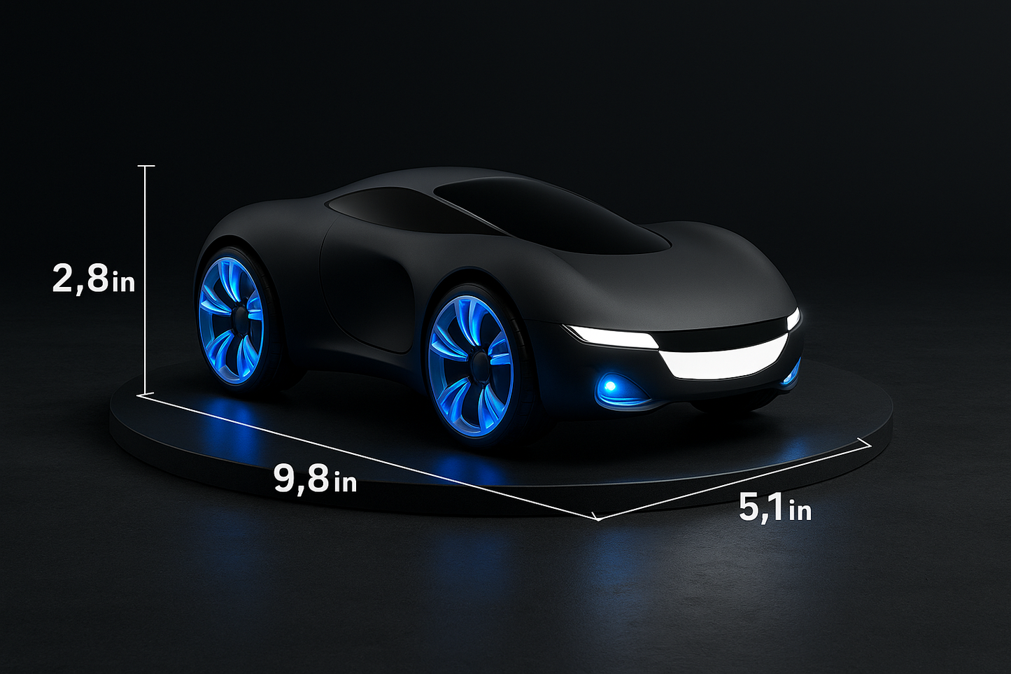 Smart Stunt Car with Light-Up Wheels & Gesture Control 🚗