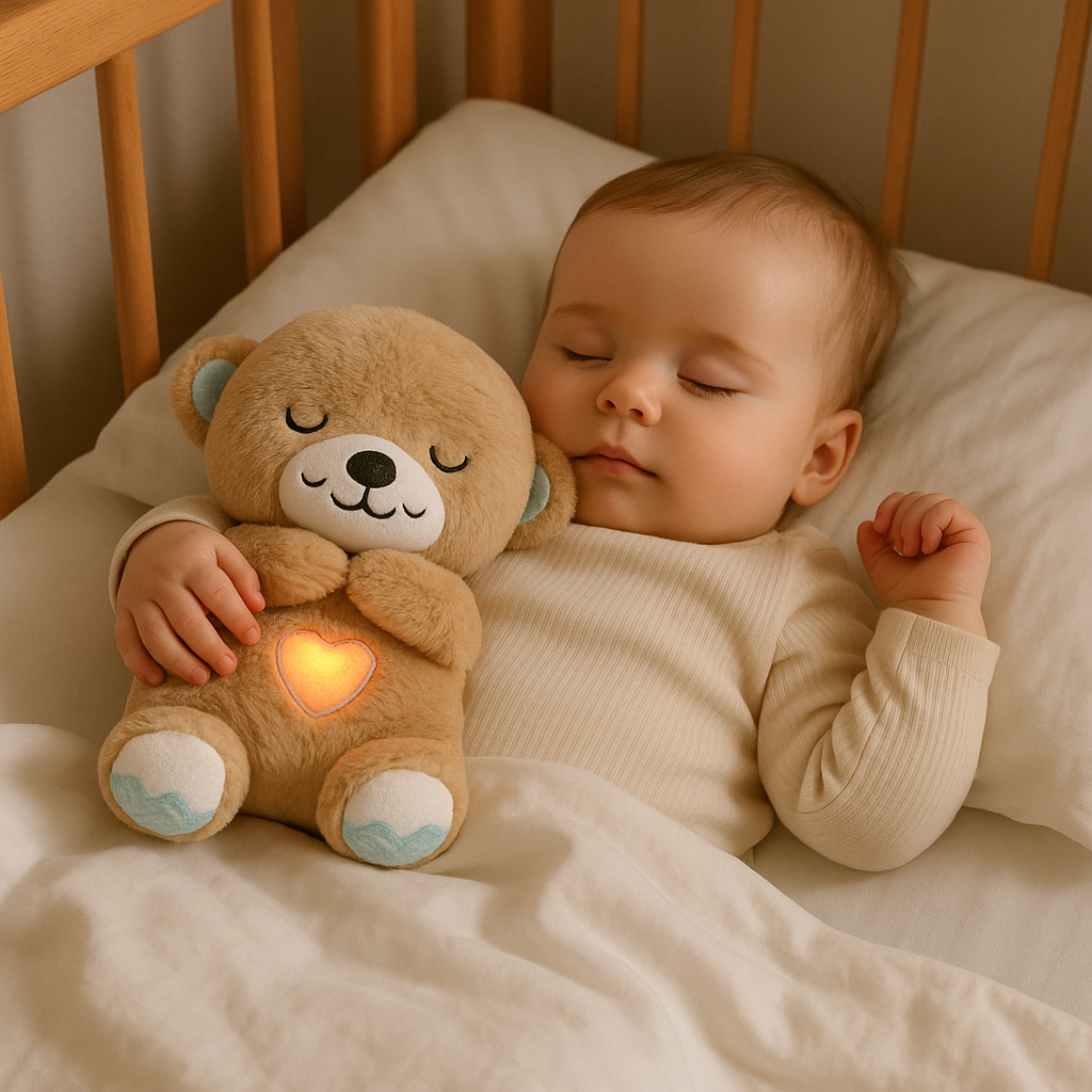 Breathing Teddy Bear| Baby’s New Bedtime Bestie.