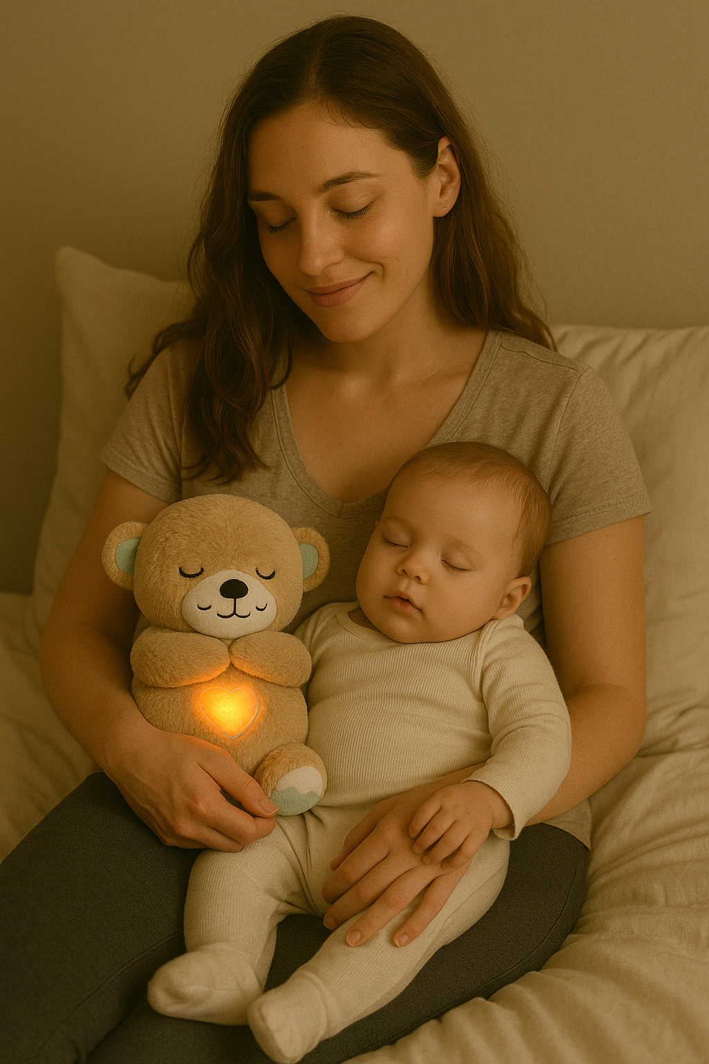 Breathing Teddy Bear| Baby’s New Bedtime Bestie.
