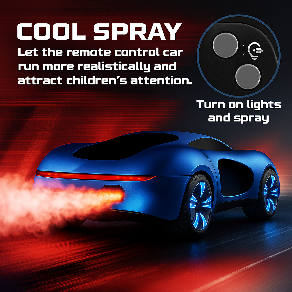 Smart Stunt Car with Light-Up Wheels & Gesture Control 🚗