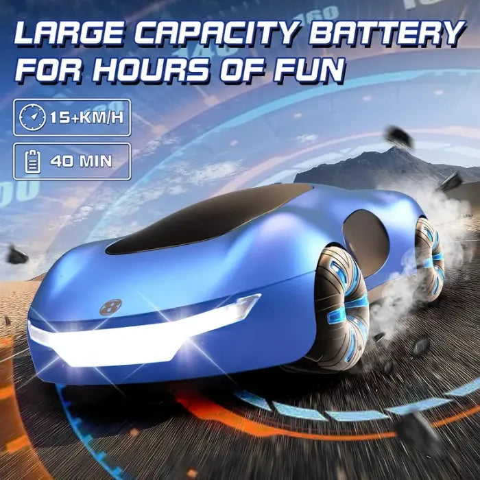 Smart Stunt Car with Light-Up Wheels & Gesture Control 🚗